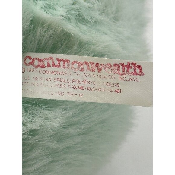 Vtg Commonwealth Duck Platypus Stuffed Animal Plush Polka Dot Bow Green RARE ‘93 - Picture 7 of 10